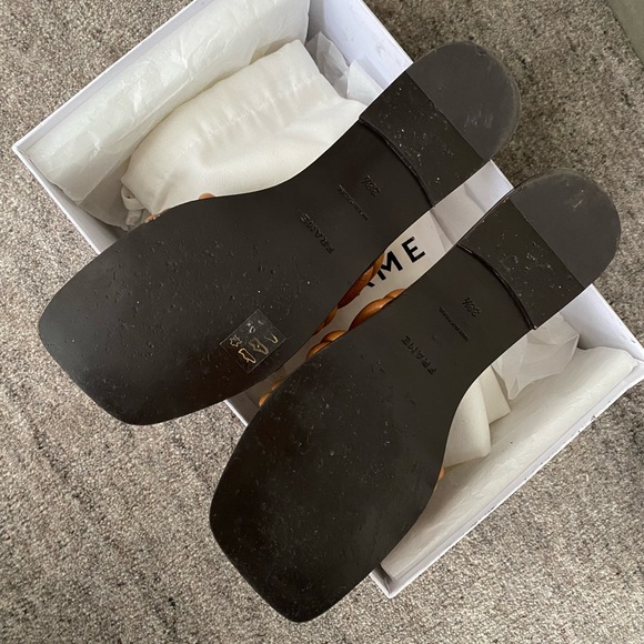 FRAME LE CAPRI STRAPPY SLIDE SANDAL IN TOBACCO - Picture 2 of 7